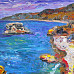 Морской каменистый берег. 2008. Холст, масло. 53х90